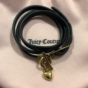 Juicy Couture Leather Strap Bracelet